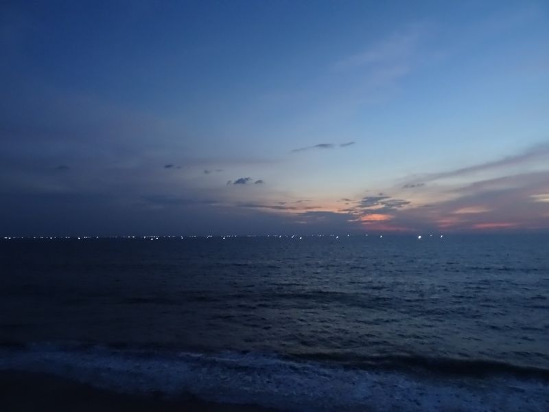 abendstimmung am meer  indien abendstimmung am meer  indien